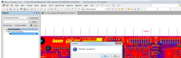 Altium Designer 13中铺铜设计的详细步骤截图