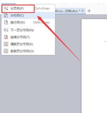 WPS Office 2016中分页符号的插入具体方法介绍截图