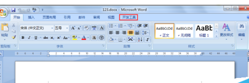 office2007添加开发工具选择卡的操作教程截图