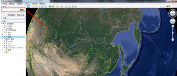 谷歌地球(google earth)查找目的地的具体方法截图