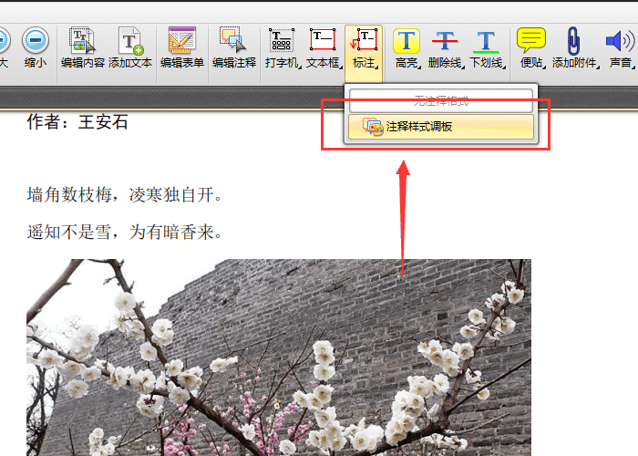 迅捷pdf编辑器中pdf文件添加标注的具体方法截图