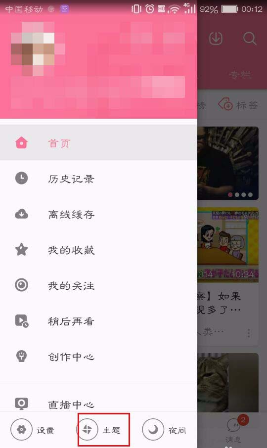 bilibili更改主题的具体方法步骤截图