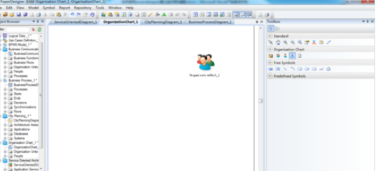 Power Designer建立组织架构模型的简单操作教程截图