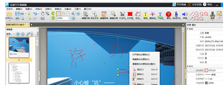 迅捷pdf编辑器为PDF文件进行涂鸦的操作方法截图