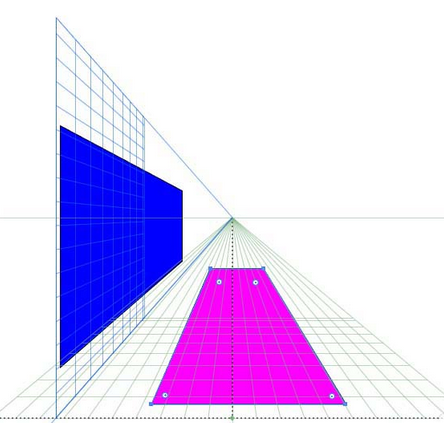 Adobe Illustrator CS6中使用透视网格工具的操作方法截图