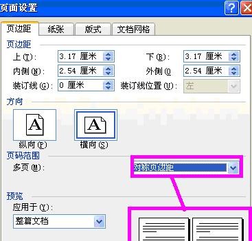 word2003进行页面设置的具体操作步骤截图