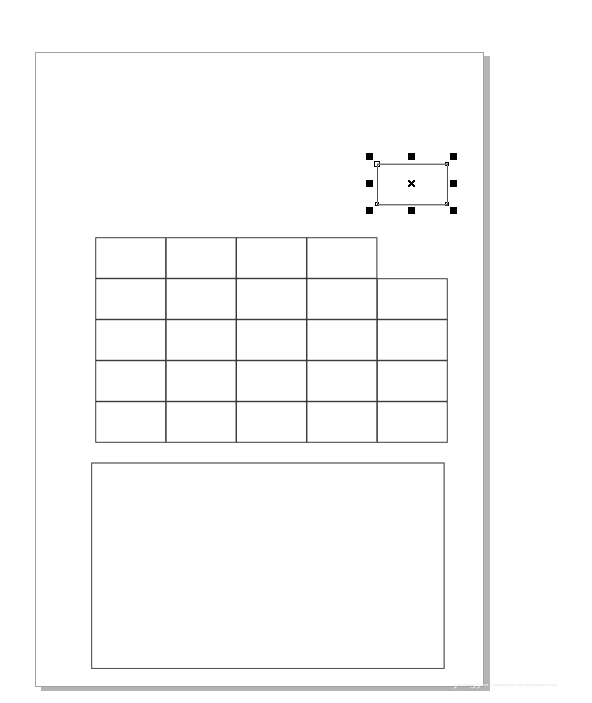 CorelDraw X4中表格打散的操作教程截图