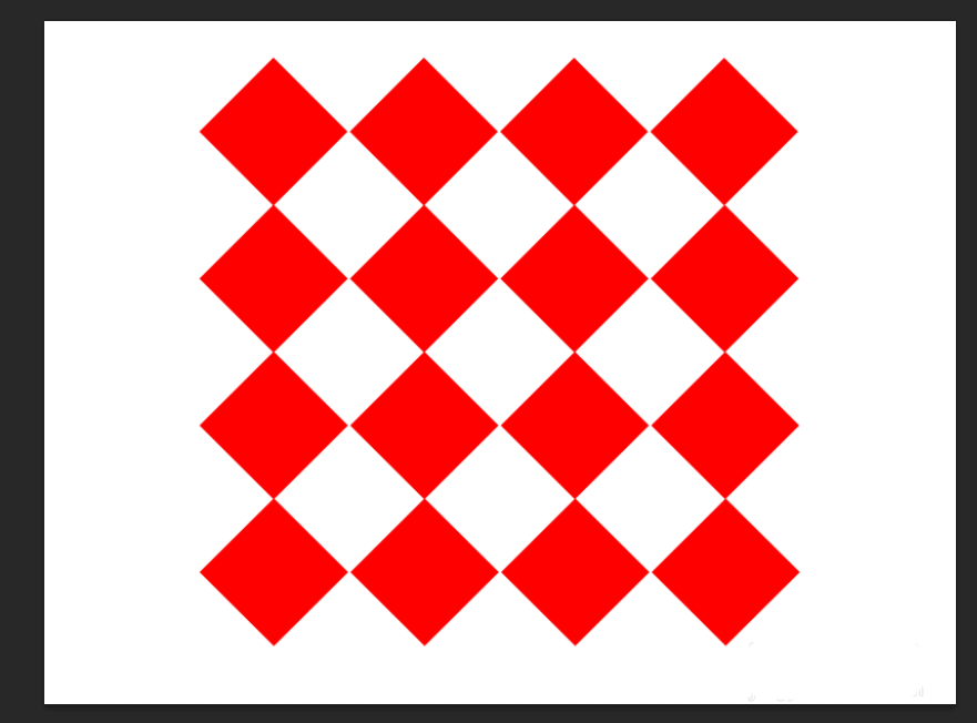Adobe Photoshop快速制作阵列菱形图形的操作教程截图