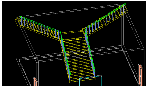 天正建筑2014绘制双分转角楼梯的操作步骤截图