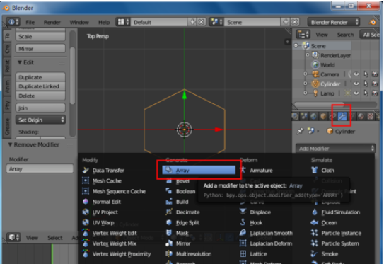 Blender中制作蜂巢网格的使用方法截图