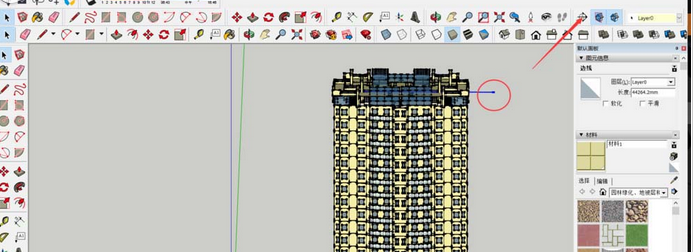 草图大师使用立体建筑图制作建筑剖面图的操作步骤截图