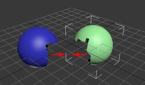 3dmax2012中两个模型进行连接的操作步骤截图