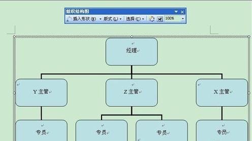 word2003设计出组织结构图的方法步骤截图