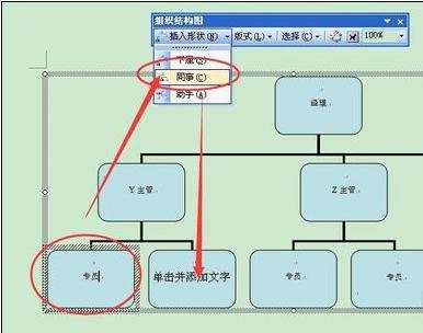 word2003设计出组织结构图的方法步骤截图