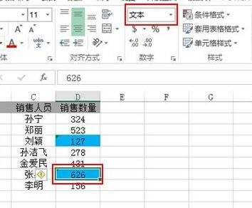 excel2013突显数字的操作教程截图