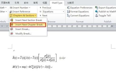 word2013设置自动编号公式的操作教程截图