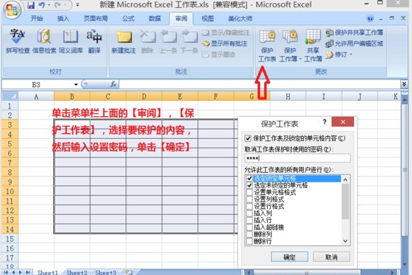 excel2007隐藏单元格内容的操作步骤截图