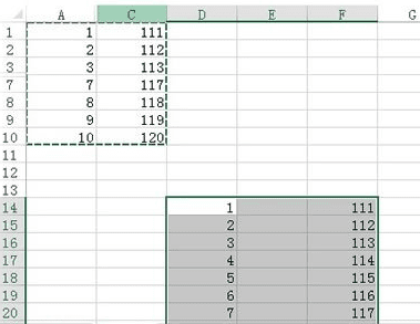 excel2013避免复制隐藏单元格的操作教程截图