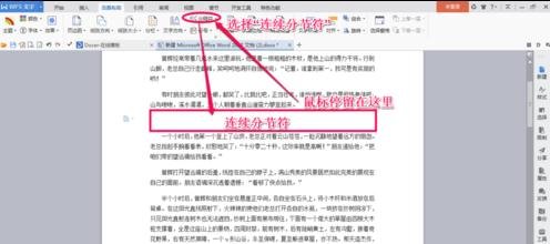 word2013插入分节符的操作教程截图