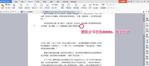 word2013插入分节符的操作教程截图