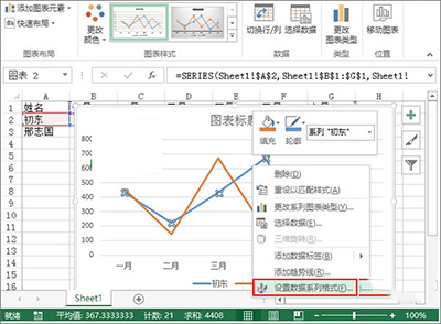 excel2013设计出趋势图的详教学截图