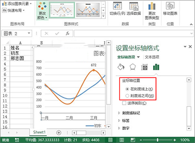 excel2013设计出趋势图的详教学截图