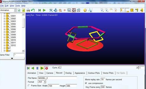 Adams录制仿真视频的具体操作方法截图