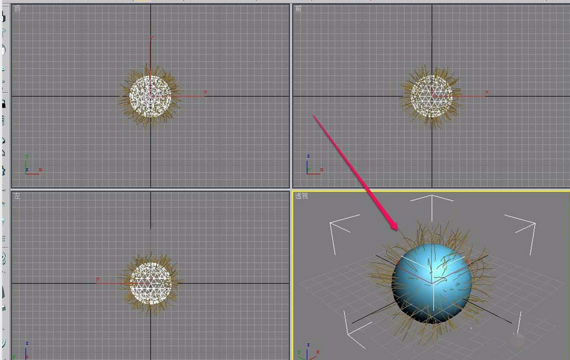 3Ds MAX使用Hair和Fur修改器建模毛球的操作教程截图