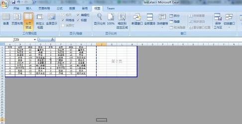 excel2007设置分页符的详细操作教程截图