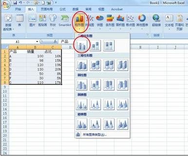 excel2007设置次坐标轴的操作步骤截图