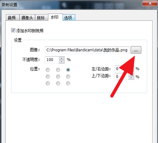 Bandicam为视频添水印的操作方法截图