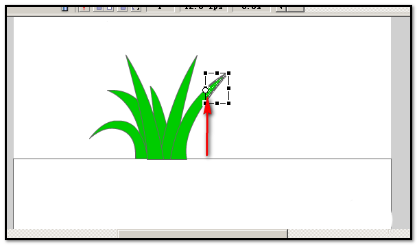 Flash绘制绿色小草的详细方法截图