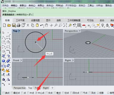 Rhino开启自动捕捉功能的操作方法截图