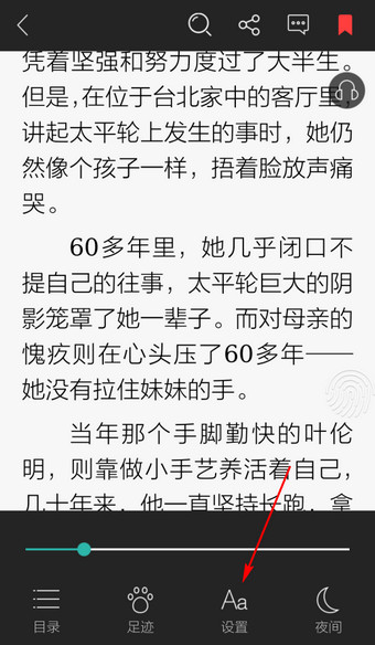 当当读书APP设置字体大小的操作步骤截图