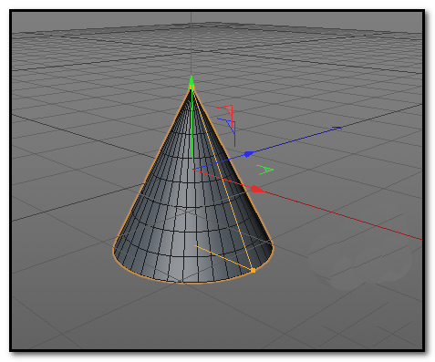 C4D将圆锥顶部与底部打磨圆滑的具体操作截图