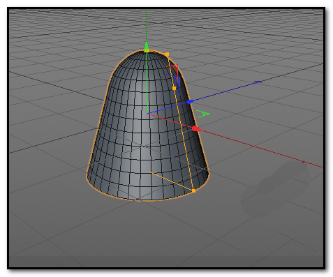 C4D将圆锥顶部与底部打磨圆滑的具体操作截图