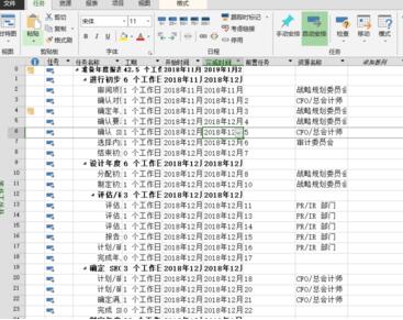 Project设置前置任务的操作步骤截图