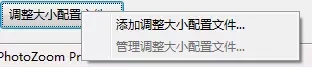 PhotoZoom使用调整大小配置文件的操作教程截图