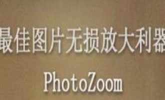 分享PhotoZoom还原老照片的操作流程。