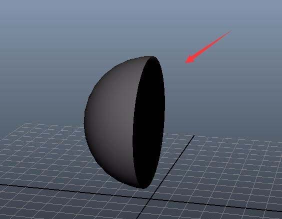 maya将球体改成半球模型的具体方法截图