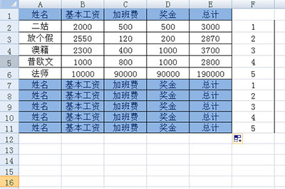 Excel快速制作工资条的详细教程截图