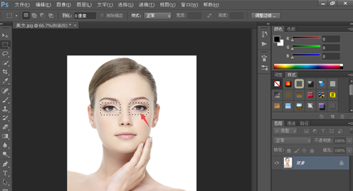 Photoshop将人像眼睛放大的操作步骤截图