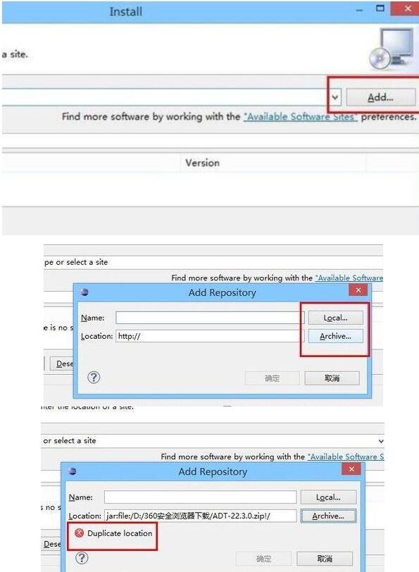 eclipse出现提示duplicate location的处理方法截图