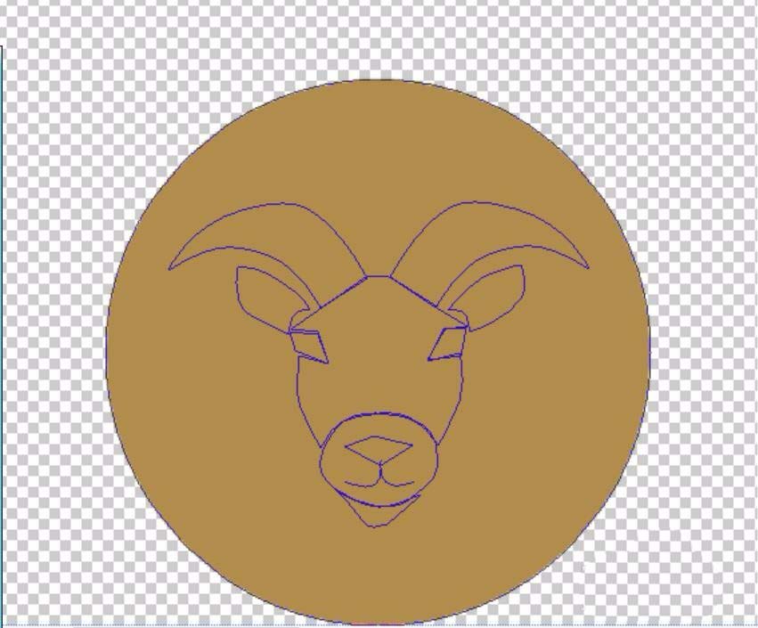 Photoshop制作圆形金牛座图案的操作方法截图