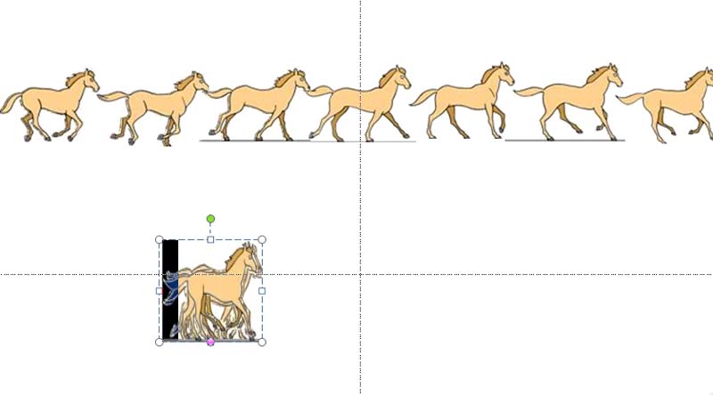 PPT设计一段马儿奔跑动画的详细方法截图