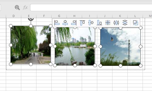 Excel表格中多张图片快速统一大小并排版的基础方法截图