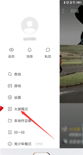 快手关闭大屏模式的图文步骤截图