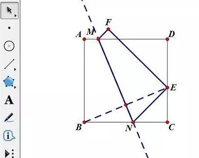 几何画板设计纸张折叠演示动画的方法截图