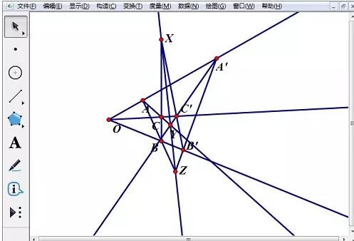 几何画板德萨格构图的绘制方法截图