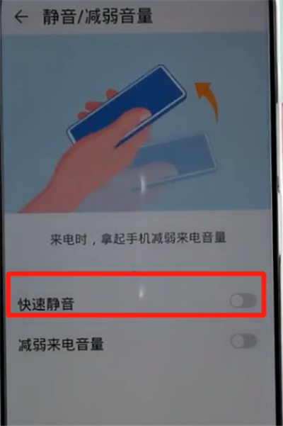 荣耀手机中设置翻转静音的方法步骤截图